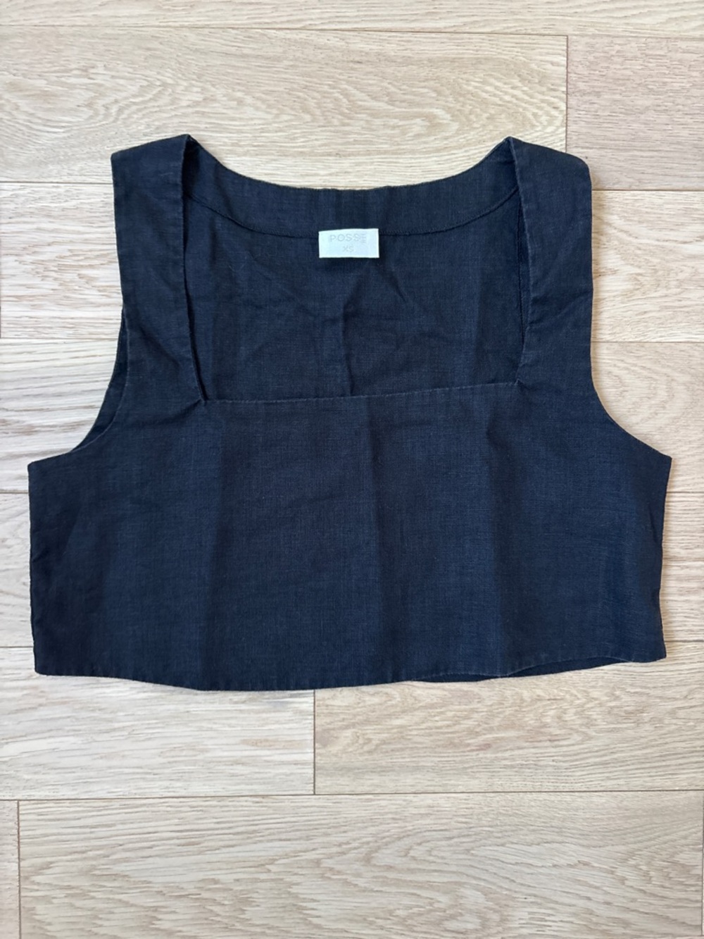 Posse Black, Linen Two-Piece Alice Top & Ducky Shorts Set - Picture 6 of 8